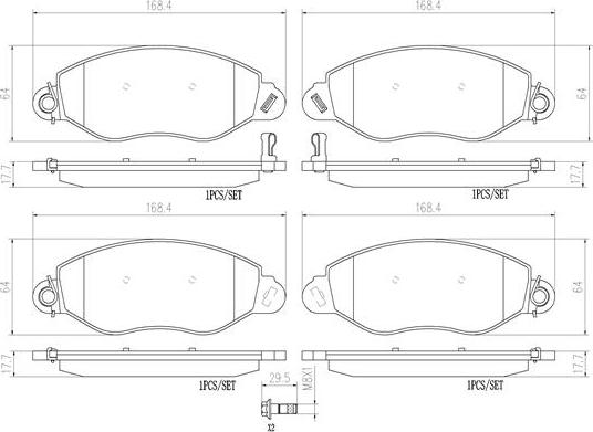 Brembo P24053N - Гальмівні колодки, дискові гальма avtolavka.club