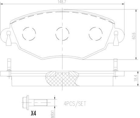 Brembo P24060N - Гальмівні колодки, дискові гальма avtolavka.club