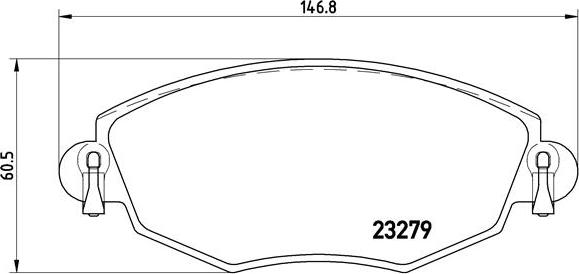 Brembo P 24 060 - Гальмівні колодки, дискові гальма avtolavka.club