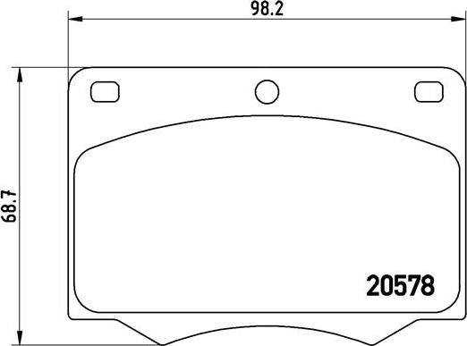 Brembo P 24 005 - Гальмівні колодки, дискові гальма avtolavka.club