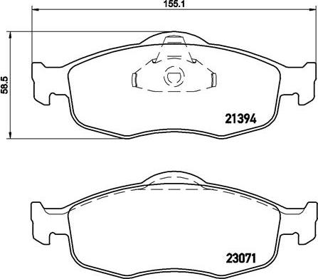 Brembo P 24 037 - Гальмівні колодки, дискові гальма avtolavka.club