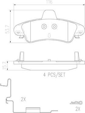 Brembo P24070N - Гальмівні колодки, дискові гальма avtolavka.club