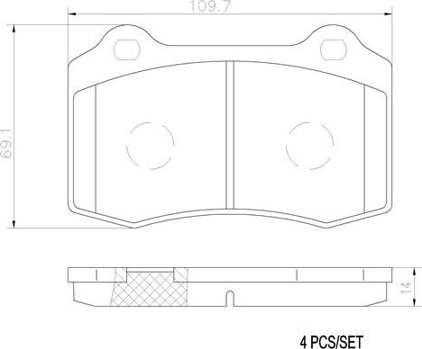 Brembo P24073N - Гальмівні колодки, дискові гальма avtolavka.club