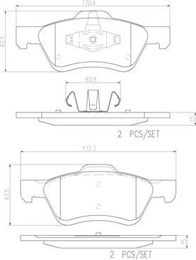 Brembo P24159N - Гальмівні колодки, дискові гальма avtolavka.club