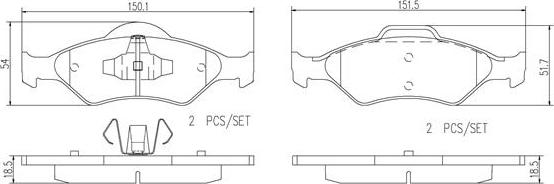 Brembo P24156N - Гальмівні колодки, дискові гальма avtolavka.club