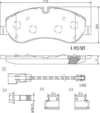 Brembo P24152N - Гальмівні колодки, дискові гальма avtolavka.club