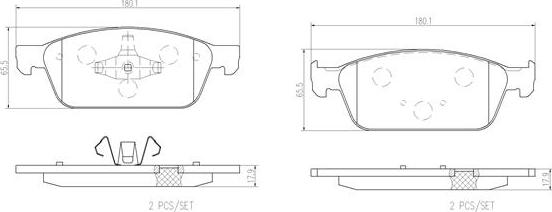 Brembo P24157N - Гальмівні колодки, дискові гальма avtolavka.club