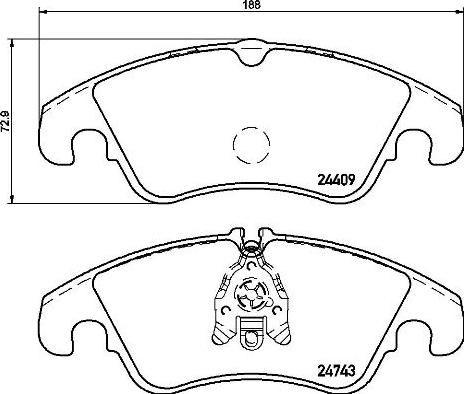 Brembo P 24 161 - Гальмівні колодки, дискові гальма avtolavka.club