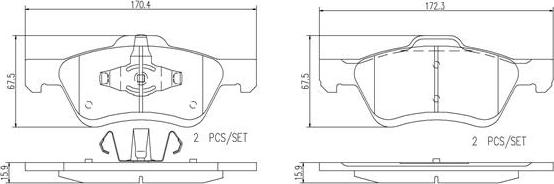 Brembo P24116N - Гальмівні колодки, дискові гальма avtolavka.club