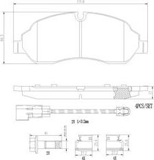 Brembo P24171N - Гальмівні колодки, дискові гальма avtolavka.club