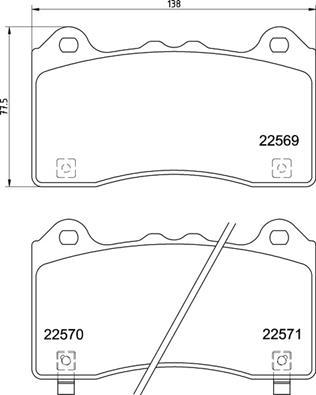 Brembo P 24 202 - Гальмівні колодки, дискові гальма avtolavka.club