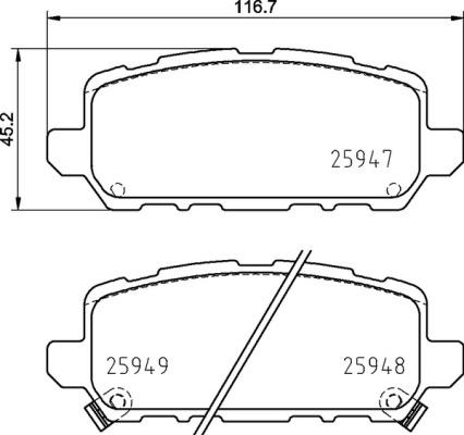 Brembo P 28 090 - Гальмівні колодки, дискові гальма avtolavka.club