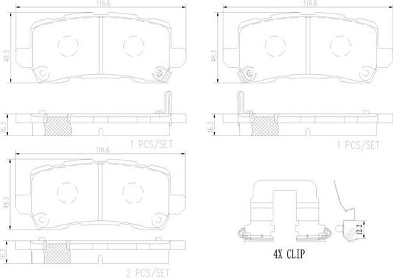 Brembo P28091N - Гальмівні колодки, дискові гальма avtolavka.club