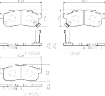 Brembo P28092N - Гальмівні колодки, дискові гальма avtolavka.club