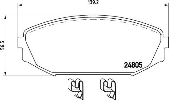 Brembo P 28 049 - Гальмівні колодки, дискові гальма avtolavka.club