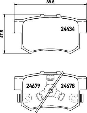 Magneti Marelli T1767MM - Гальмівні колодки, дискові гальма avtolavka.club