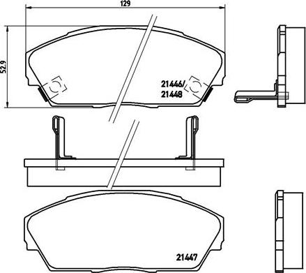 Brembo P 28 013 - Гальмівні колодки, дискові гальма avtolavka.club