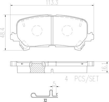 Brembo P28088N - Гальмівні колодки, дискові гальма avtolavka.club