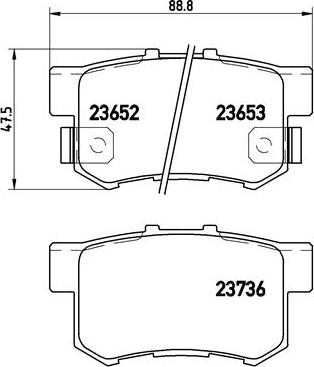 Brembo P 28 039 - Гальмівні колодки, дискові гальма avtolavka.club