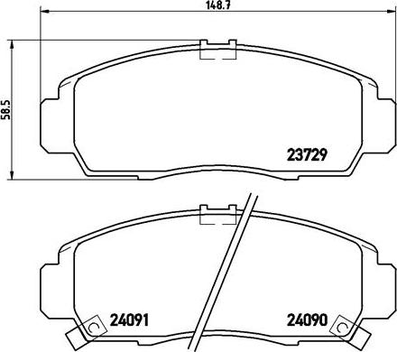 Brembo P 28 034X - Гальмівні колодки, дискові гальма avtolavka.club