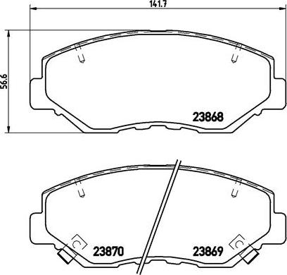 Brembo P 28 035X - Гальмівні колодки, дискові гальма avtolavka.club