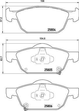 Brembo P28076N - Гальмівні колодки, дискові гальма avtolavka.club