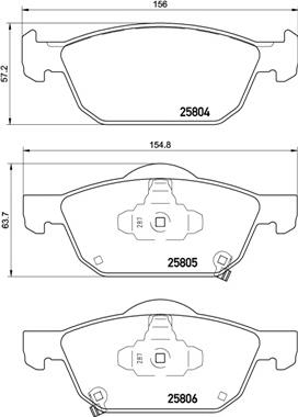 Brembo P 28 076X - Гальмівні колодки, дискові гальма avtolavka.club