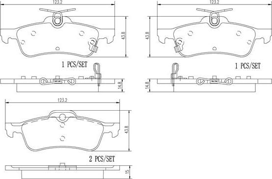 Brembo P28070N - Гальмівні колодки, дискові гальма avtolavka.club