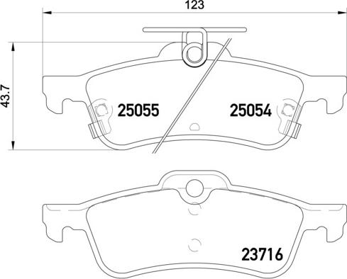 Brembo P 28 070 - Гальмівні колодки, дискові гальма avtolavka.club