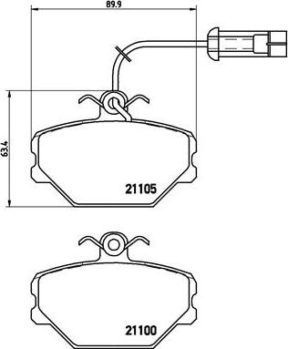 Brembo P 23 044 - Гальмівні колодки, дискові гальма avtolavka.club