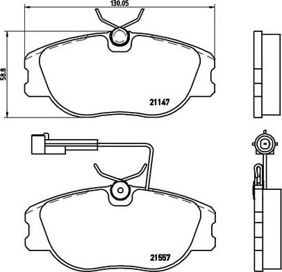 Brembo P 23 043 - Гальмівні колодки, дискові гальма avtolavka.club