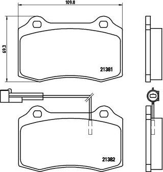 Brembo P 23 052 - Гальмівні колодки, дискові гальма avtolavka.club