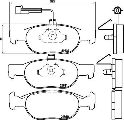 BENDIX 571882X - Гальмівні колодки, дискові гальма avtolavka.club