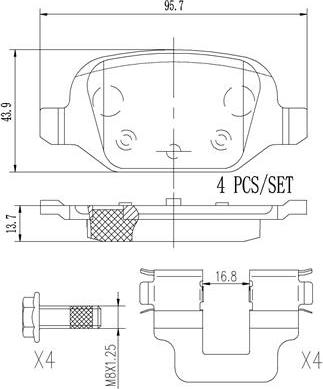 Brembo P23064N - Гальмівні колодки, дискові гальма avtolavka.club