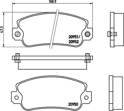 Brembo P 23 013 - Гальмівні колодки, дискові гальма avtolavka.club