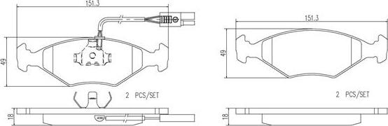 Brembo P23039N - Гальмівні колодки, дискові гальма avtolavka.club