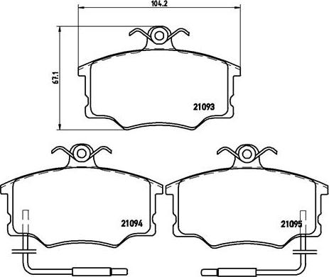 Brembo P 23 034 - Гальмівні колодки, дискові гальма avtolavka.club