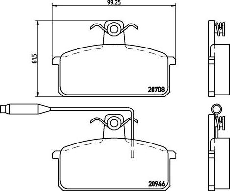 Brembo P 23 024 - Гальмівні колодки, дискові гальма avtolavka.club