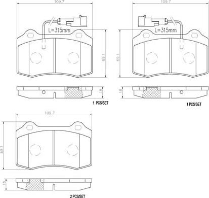 Brembo P23074N - Гальмівні колодки, дискові гальма avtolavka.club