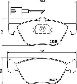 Brembo P 23 077X - Гальмівні колодки, дискові гальма avtolavka.club