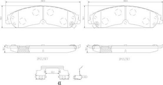 Brembo P23149N - Гальмівні колодки, дискові гальма avtolavka.club