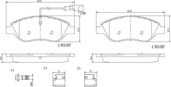 Brembo P23145N - Гальмівні колодки, дискові гальма avtolavka.club