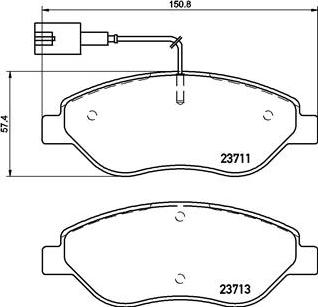 Brembo P 23 145 - Гальмівні колодки, дискові гальма avtolavka.club