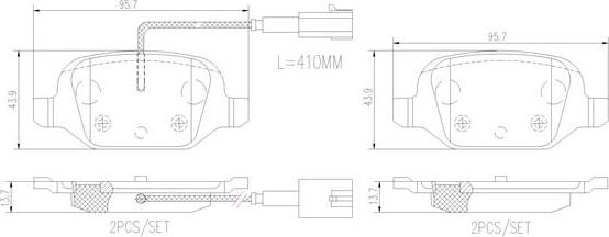 Brembo P23146N - Гальмівні колодки, дискові гальма avtolavka.club