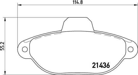 Brembo P 23 160 - Гальмівні колодки, дискові гальма avtolavka.club