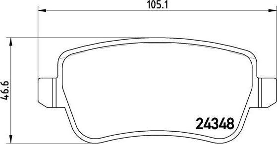 Brembo P 23 102 - Гальмівні колодки, дискові гальма avtolavka.club