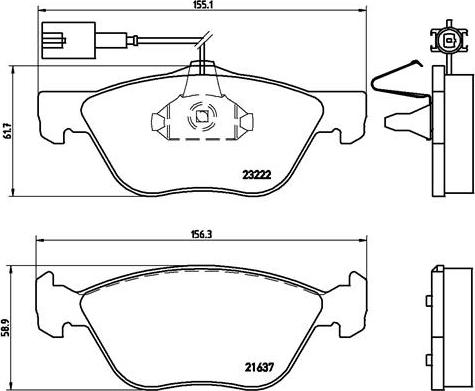 Brembo P 23 116 - Гальмівні колодки, дискові гальма avtolavka.club