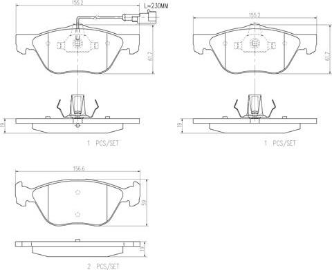 Brembo P23112N - Гальмівні колодки, дискові гальма avtolavka.club