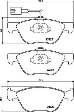 Brembo P 23 112 - Гальмівні колодки, дискові гальма avtolavka.club