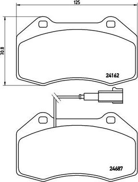 Brembo P 23 117 - Гальмівні колодки, дискові гальма avtolavka.club